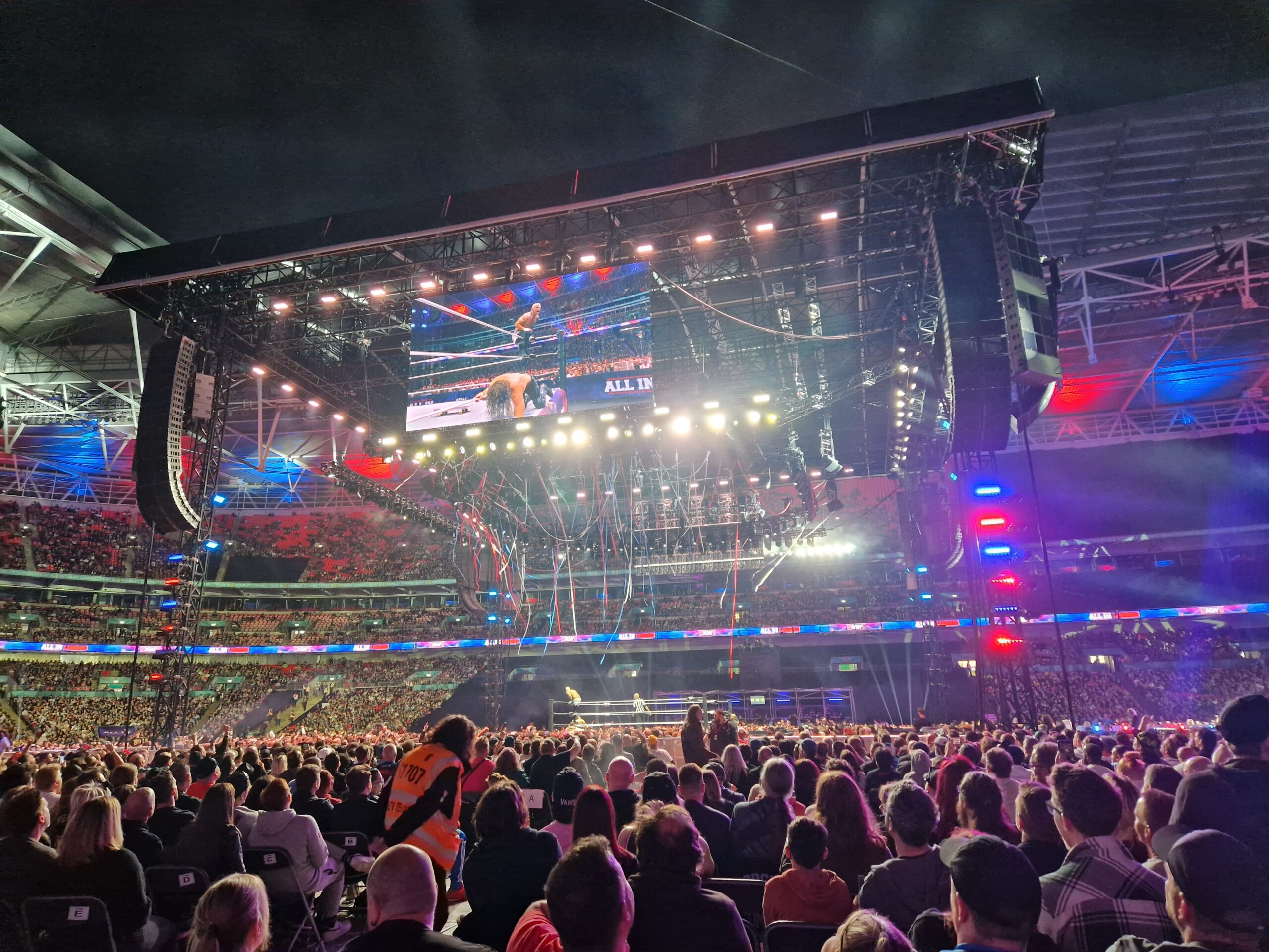 AEW Wrestling main ring roof, 25 August 2024