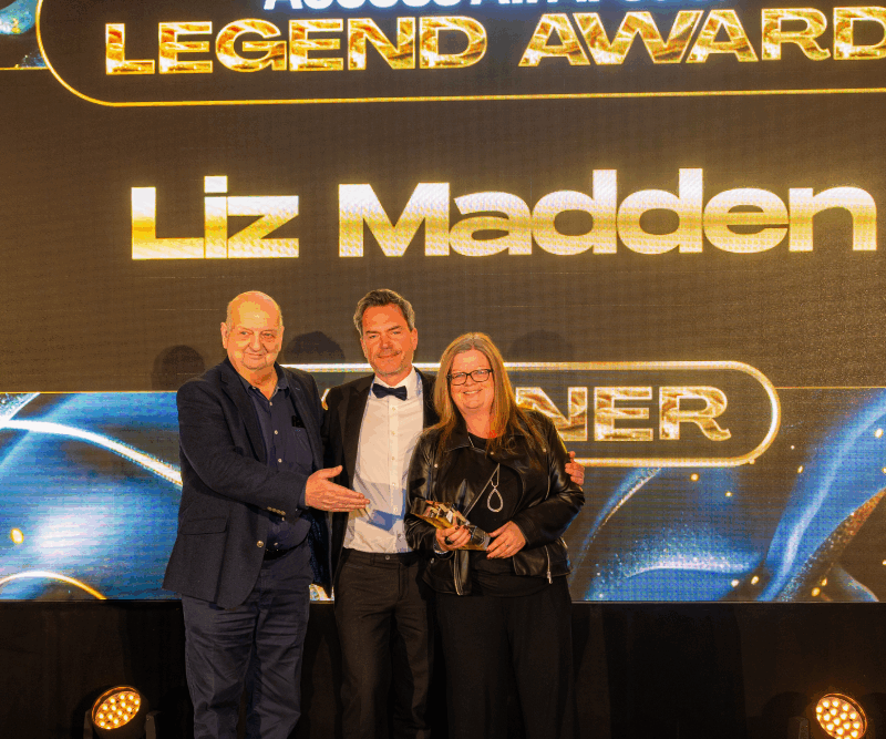 Liz Madden, co-founder and director of NoNonsense Group receives Event Production 2026 Legend Award